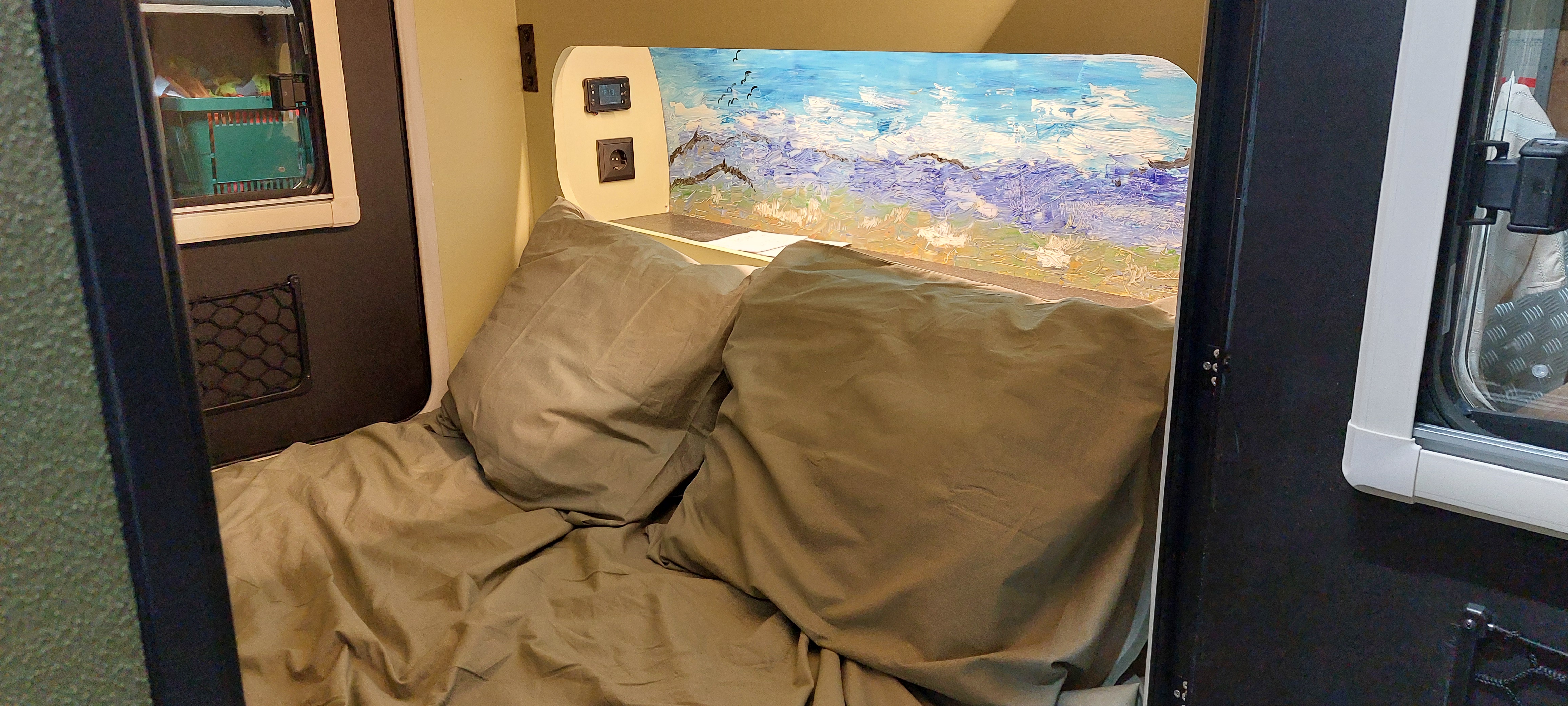 Teardrop caravan detail